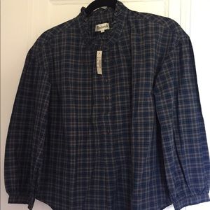 Madewell popover shirt. Plaid.